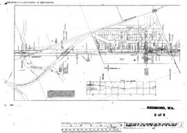 Plat Map of Northern Pacific Facilities at Redmond, Washington, 1910
