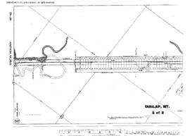 Plat Map of Milwaukee Road Facilities at Dunlap, Montana, 1914