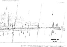 Plat Map of Northern Pacific Facilities at Darby, Montana, 1932