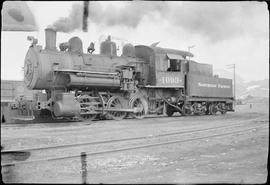 Northern Pacific steam locomotive 1093 at Bozeman, Montana, circa 1946.