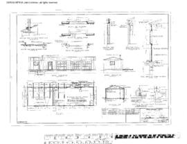 Great Northern Engineering Drawing, Signal Maintainer's and Motor Car House at Monroe, Washington...