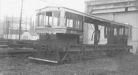 Seattle Municipal Railway Number 415 at the Georgetown carbarn, Seattle, Washington, 1939.