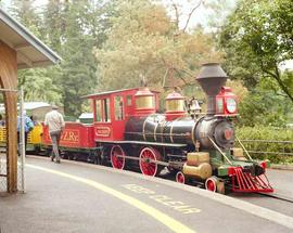 Portland Zoo Train at Portland, Oregon in June, 1990.