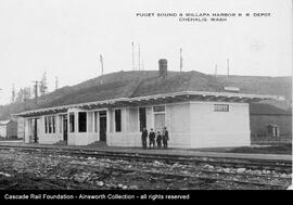 Puget Sound & Willapa Harbor (Milwaukee Road) Chehalis, Washington depot, undated.