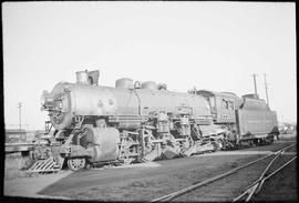 Northern Pacific steam locomotive 1720 at South Tacoma, Washington, in 1936.