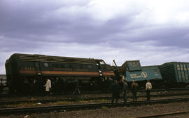 Northern Pacific Railroad Company diesel locomotive 6016D at Portland, Oregon in 1968.