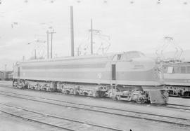 Great Northern Railway electric locomotive number 5019 at Wenatchee, Washington, undated.