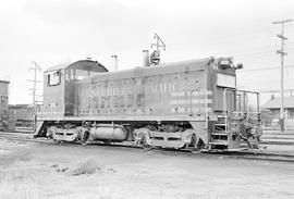 Burlington Northern diesel locomotive 219 at Auburn, Washington in 1971.