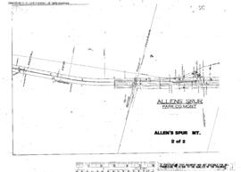 Plat Map of Northern Pacific Facilities at Allen'S Spur, Montana, 1914