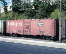 Chicago, Burlington & Quincy box car 39561 at Tacoma, Washington in 1978.