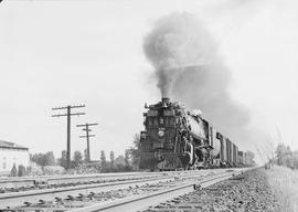 Great Northern Railway steam locomotive number 2119 at Black River, Washington in 1947.