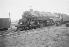 Northern Pacific steam locomotive 5000 in Montana circa 1938.