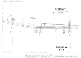 Plat Map of Northern Pacific Facilities at Dempsey, Montana, 1911