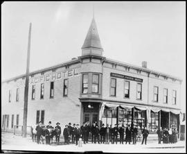 Northern Pacific Hotel in South Tacoma  Washington, circa 1895.