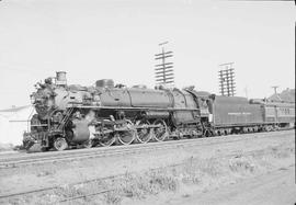 Northern Pacific steam locomotive 2626 at Auburn, Washington, in 1953.