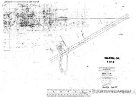 Plat Map of Union Pacific Facilities at Milton, Oregon, 1945