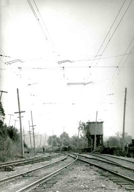 Pacific Coast Railroad/Chicago Milwaukee St. Paul and Pacific Railroad yard at Black River Juncti...