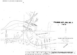 Plat Map of Northern Pacific Facilities at Palmer Junction, Washington, 1965