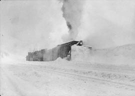 Northern Pacific Railroad Rotary Snow Plow Number 42 at Martin, Washington in 1949-50.