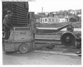 Great Northern Employee at Interbay, Washington in 1947.