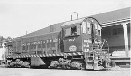 Spokane, Portland and Seattle (SP&S) Diesel Locomotive Number 27, Salem, Oregon, September 1956