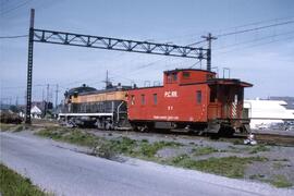 Great Northern Railway diesel locomotive number 228 at Renton, Washington, circa 1965.