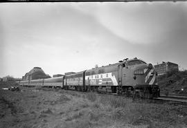 Amtrak diesel locomotive 9756 at Tacoma, Washington on May 1, 1971.