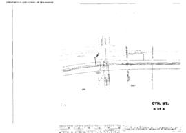 Plat Map of Northern Pacific Facilities at Cyr, Montana, 1927