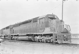 Northern Pacific diesel locomotive number 3604 at Auburn, Washington, in 1970.