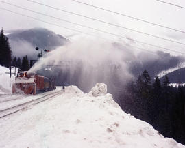 Northern Pacific rotary snow plow number 42 at Stampede, Washington in 1972.