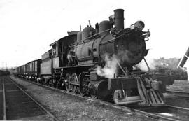 Pacific Coast Railroad steam locomotive number 16 at Renton, Washington, circa 1950.