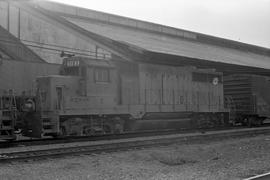 Louisville and Nashville Railroad diesel locomotive 1103 at Nashville, Louisiana in July 1978.