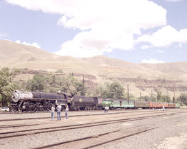 Spokane, Portland & Seattle Railway steam locomotive number 700 at Wishram, Washington in 1990.