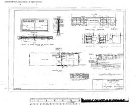 Great Northern Engineering Drawing, Depot at Big Sandy, Montana, 1954