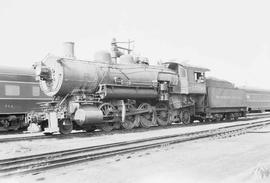 Northern Pacific steam locomotive 1579 at Dilworth, Minnesota, in 1952.