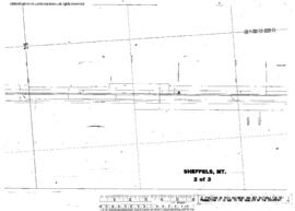 Plat Map of Great Northern Facilities at Sheffels, Montana, 1930