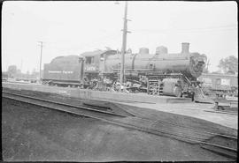 Northern Pacific steam locomotive 1676 at Auburn, Washington, in 1934.