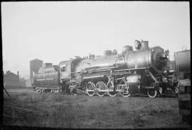 Northern Pacific steam locomotive 1700 at Livingston, Montana, in 1952.