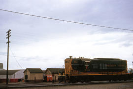 Northern Pacific Railroad Company diesel locomotive 283 at Vancouver, Washington in 1963.