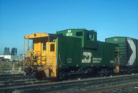 Burlington Northern 10124 at Vancouver, British Columbia in 1987.