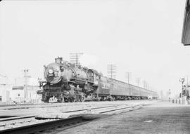 Northern Pacific Puyallup Fair special at Kent, Washington, in 1947.