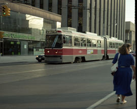 Toronto Transit Commission streetcar 4206 at Toronto, Ontario on July 05, 1990.