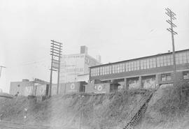 Northern Pacific caboose at Tacoma, Washington, in 1969.