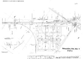 Plat Map of Northern Pacific Facilities at Wheeler, Washington, 1953