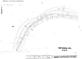 Plat Map of Northern Pacific Facilities at Umtanum, Washington, 1939