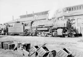 Northern Pacific steam locomotive 1823 at South Tacoma, Washington, in 1952.