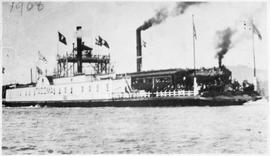 Northern Pacific rail ferry Tacoma at Kalama, Washington, in 1908.