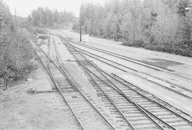 Burlington Northern freight yard at Bangor, Washington, in 1975.