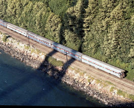 Amtrak passenger train number 14 at Tacoma, Washington in 1979.