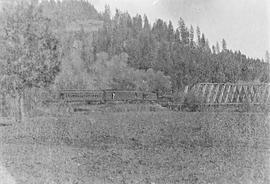 Northern Pacific steam locomotive 676 circa 1895.